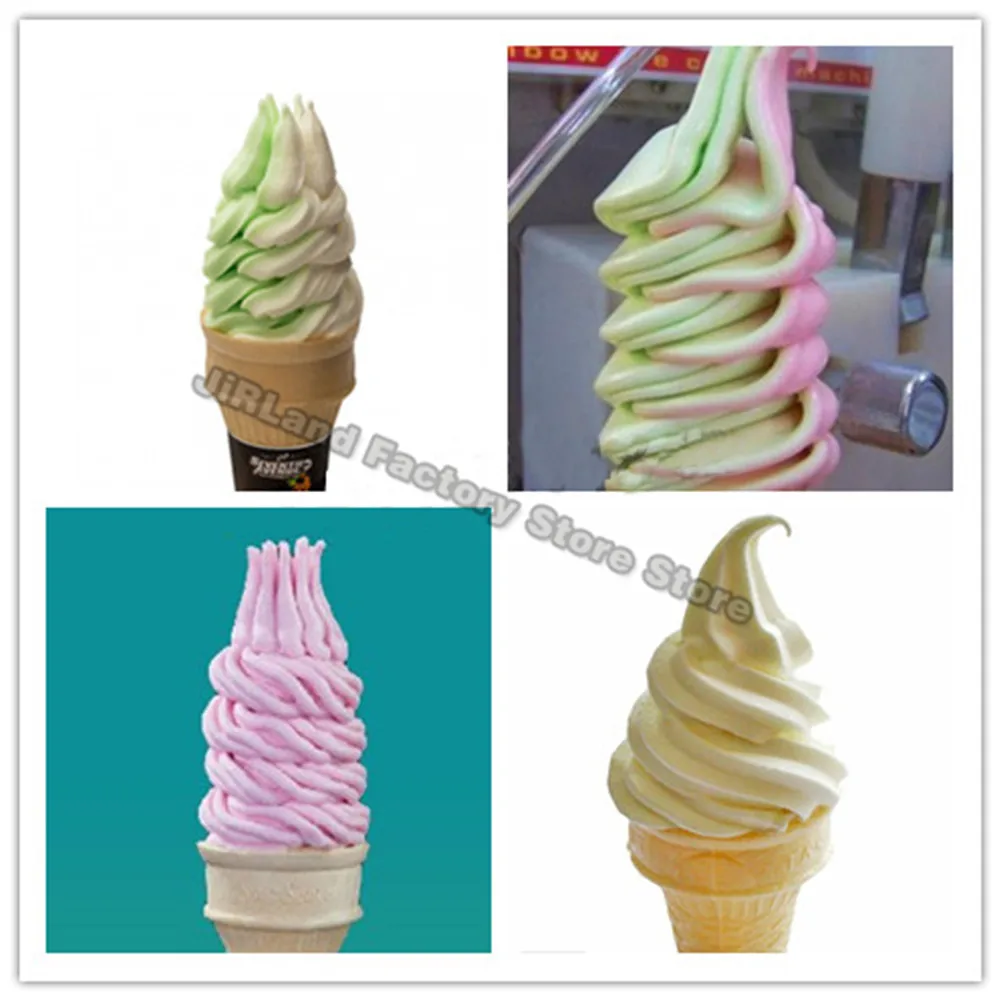 Ice Cream Machine Parts 5 different shapes of ice cream maker outlet Ice cream machine accessories Flower nozzle Molding accessories Moulding cap