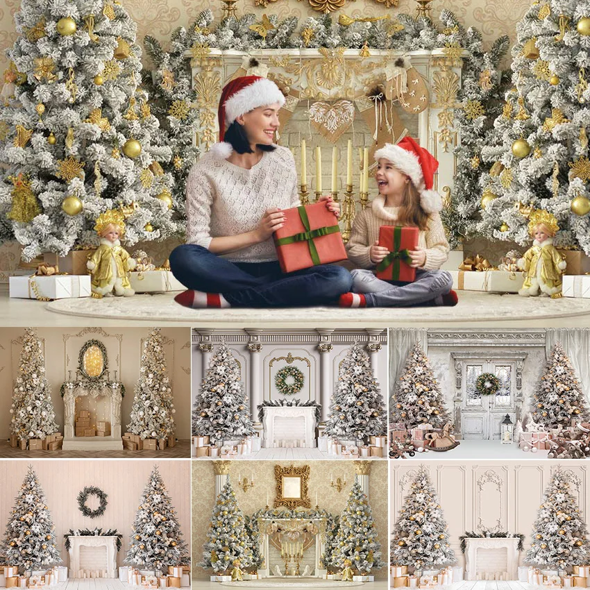 

Avezano Photography Background Christmas Backdrop Indoor Funnytree Modern European Wall Family Portrait Photocall Photo Studio