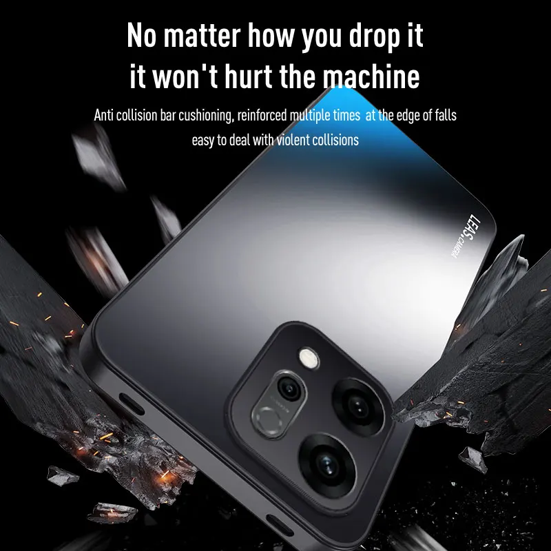 Frosted Matte Dazzling Silicone Protection Hard Phone Case