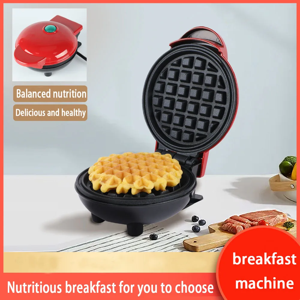 Household Mini Bread Maker Multifunction Pancake Baking Cake Waffle Sandwich Breakfast Machine Toast Fried Eggs Simple Operation toaster oven