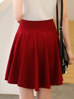 SURMIITRO Shorts Skirts Womens 2023 Summer Fashion School Korean Style Red Black Mini Aesthetic Pleated High Waist Skirt Female - Image 3