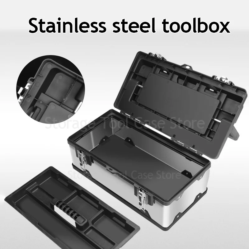 Multi Specification Tool Box Storage Box Industrial Grade Empty Large Toolbox Tool Storage Box Metal Portable Tool Organizer