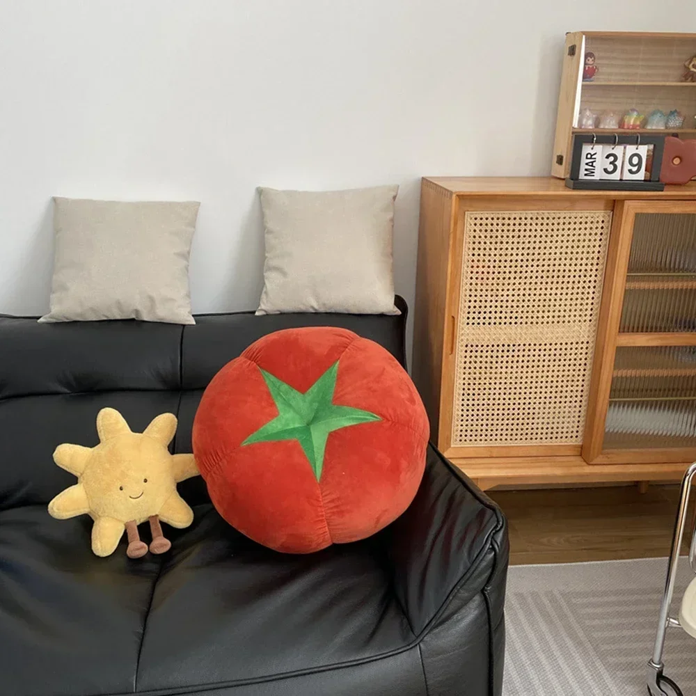 New Mushroom Tomato Cushion Pillows Vegetable Sofa Bay Window Cushion Bedroom Room Decoration Ins Style Cute Little Ornaments 4