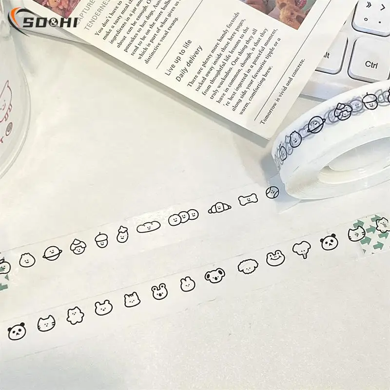 

Cute Cartoon Washi Tape Envelope Sealing Stickers Kawaii Decorative Tape Stationery Office School Supplies