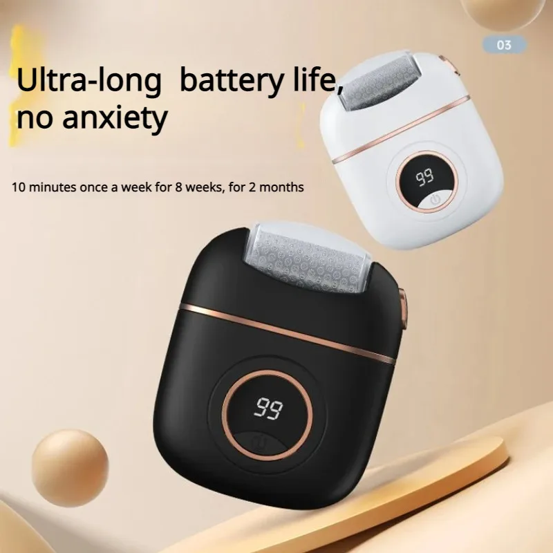 Home electric foot grinder Digital display automatic dead skin trimmer heel grinding stone peeler 3