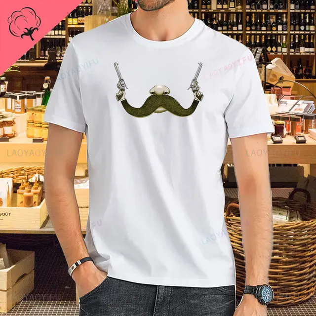 „Mustaches Make The World A Better Place“-T-Shirt mit Aufdruck für Damen und Herren, Sweatshirt, Tanktop mit Rundhalsausschnitt, hochwertige Baumwolloberteile_voghion.com
