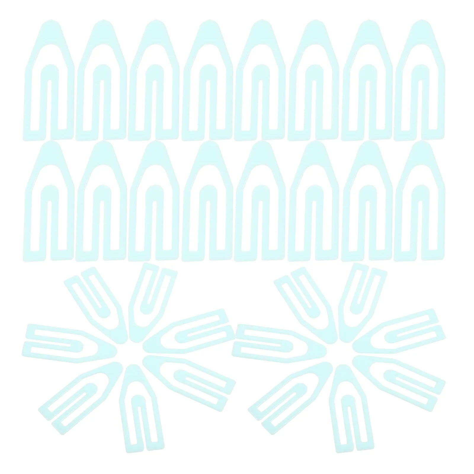 60Pcs 사랑스러운 창조적 인 모양의 장식 종이 클립 사무실 학교 DIY Scrapbooking 달력에 대 한 작은 플라스틱 문서 클립