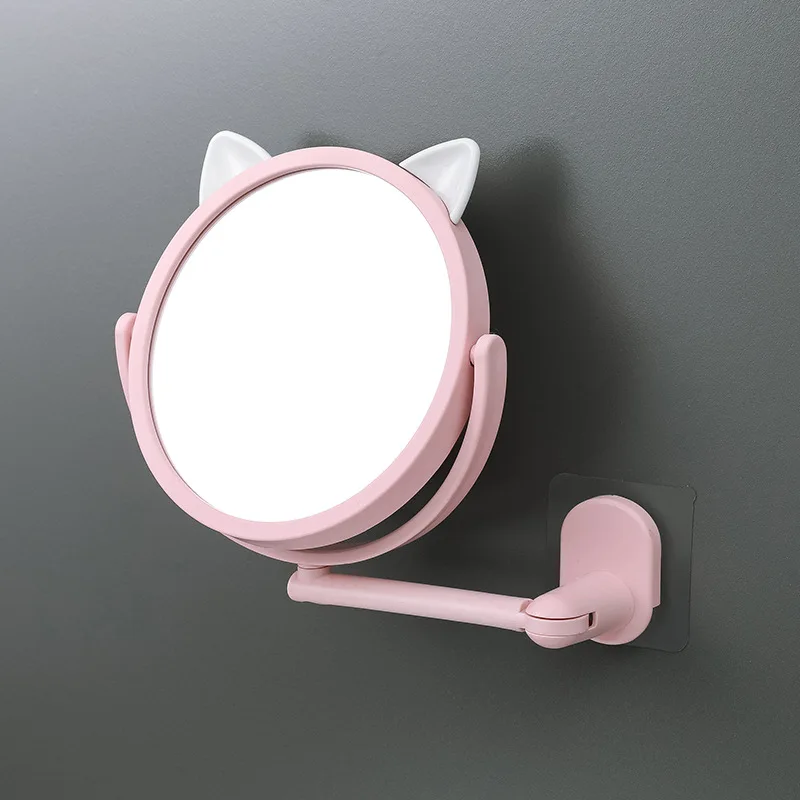 

Складное косметическое зеркало TSHOU473, настенное косметическое зеркало для ванной комнаты, косметическое складное