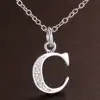 Letter pendant necklace