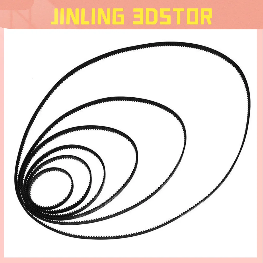 100PPR Encoder GT2 3D Printer Belt - 10mm Width Closed Loop Rubber Timing Belt | 2GT-376mm For 3D Printers CNC Handwheel Pulse Generator