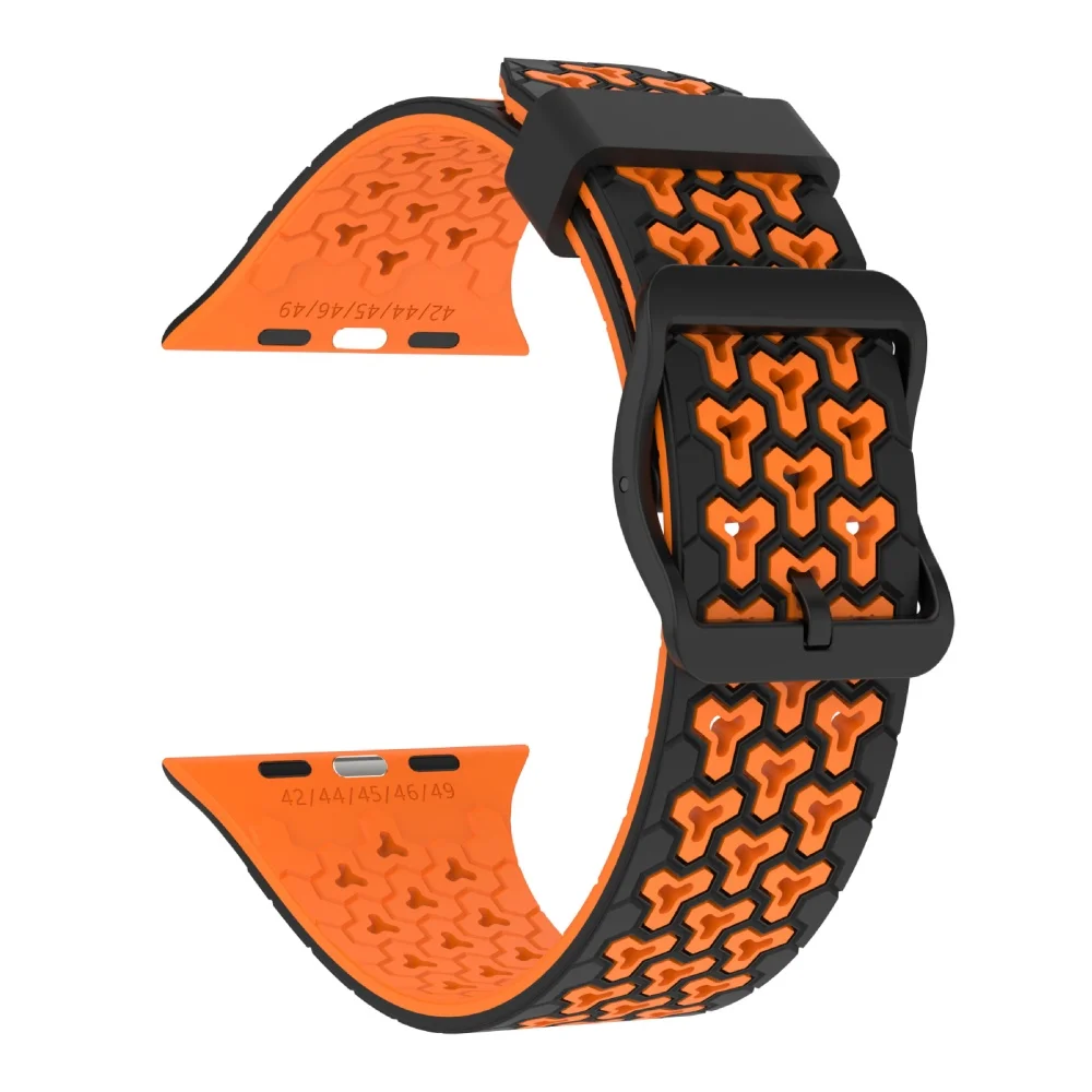 Breathable Silicone Two-Tone Adjustable Sport Band