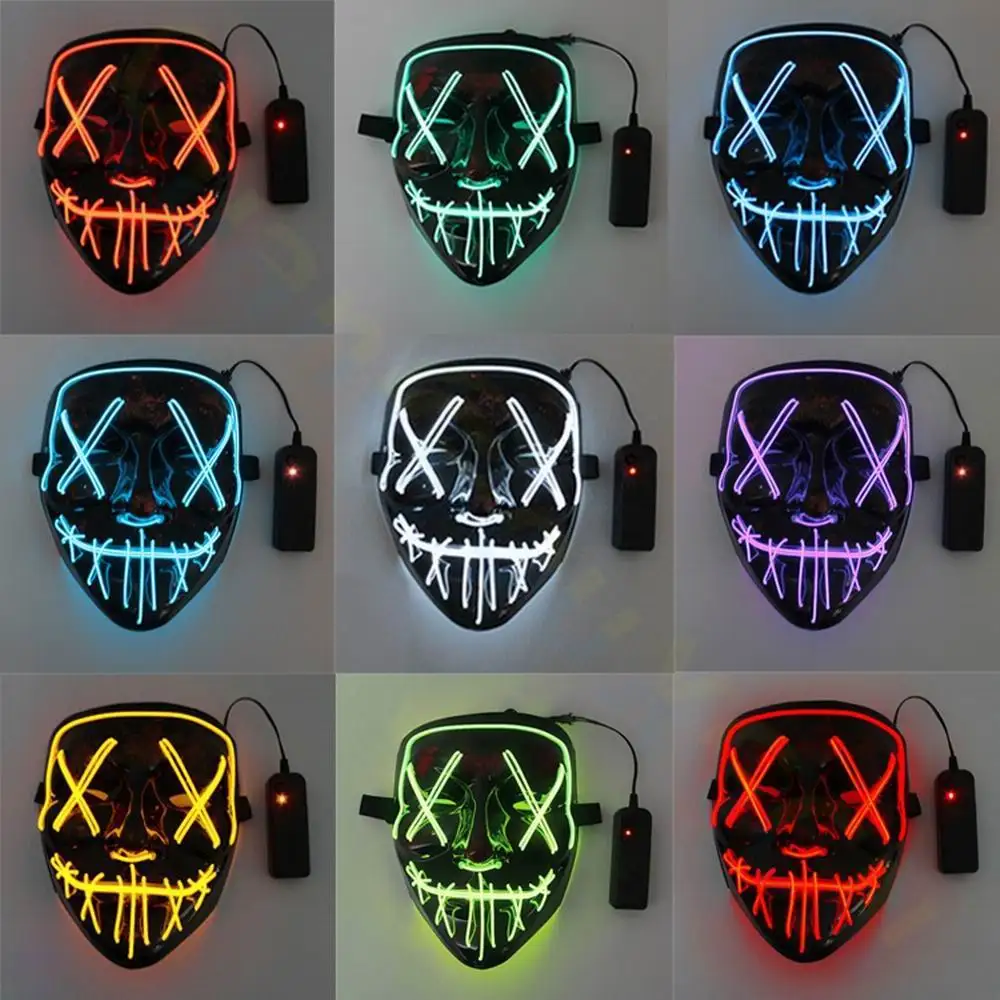 Halloween Neon Led Party Masks