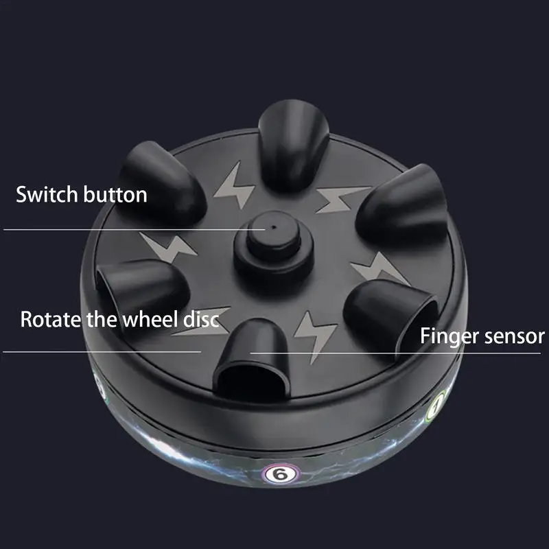Roulette Lies Detector Six-Finger Lies Detector Test Shock Finger Game Shock Roulette Game Electric Tricky