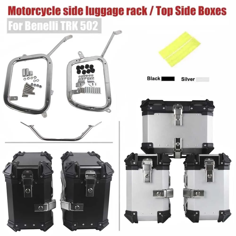 Per Benelli Trk502 Trk 502 Moto Baule Laterale Valigia Portapacchi Supporto Telaio Posteriore Top Box Casco Topcase Accessori Moto