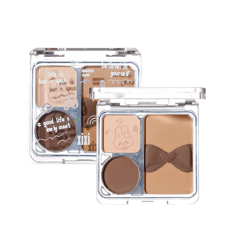 Xixi Billie Diary Tri-color eye shadow powder Delicate Easy to Get Started Small and Portable Daily Beauty Students