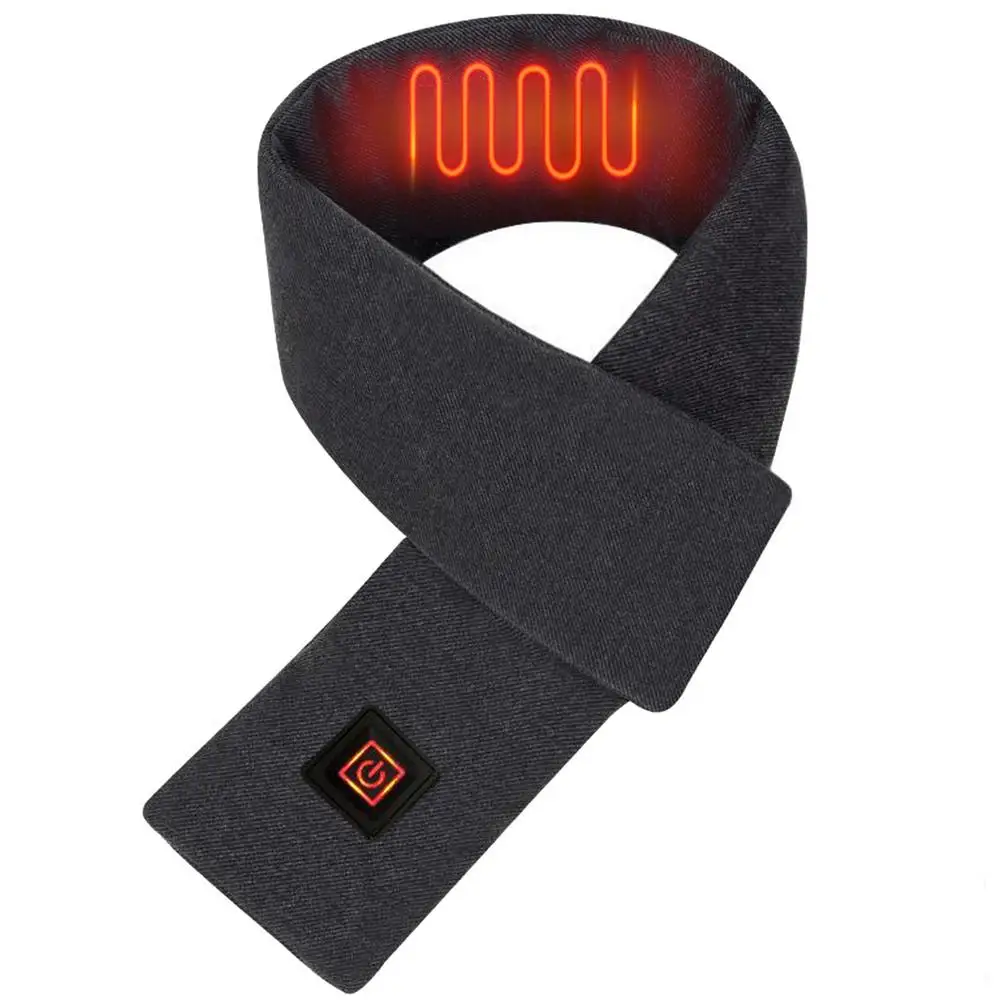 Sciarpa elettrica riscaldante invernale con grafene USB Smart per uomo e donna, con 3 temperature regolabili_voghion.com