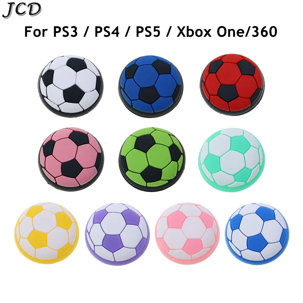 Jcd 1Pc Per Ps3 /Ps4 /Ps5 Soft Silicone Thumb Sticks Grips Per Xbox 360 /Xbox One Controller Football Thumbstick Joystick Cover