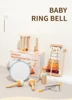 7pcs Toddlers Early Education Gift Castanet Sand Hammer Tambourine Kindergarten Orff Percussion Instrument Musical Toys for Baby 6