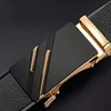Men belt Leather Belt Metal Alloy Automatic Buckle Brand Luxury Design Waist Belts for Men Strap Male 5
