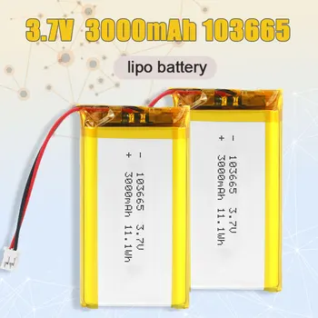 103665 3000mAh 3.7V Battery