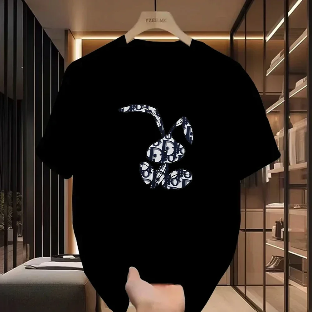 جديد أبيض أسود المرأة تي شيرت غير رسمي Harajuku Y2k مصمم السيدات الفاخرة تيز الإناث خمر العصرية البلوز تي شيرت