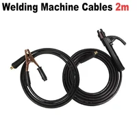 2m Cables For ZX7 250A  ARC Welder MMA Welding Machine Handle And Ground Cable Welding Equipment Diameter 30mm Copper Hole 9mm 1