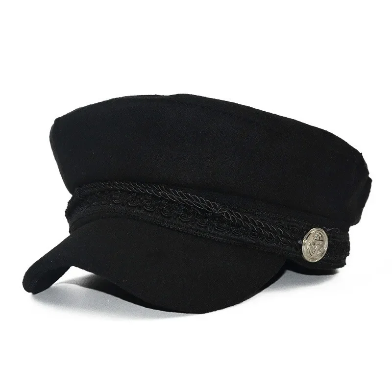 Fashion Men Women Autumn Winter Berets Caps Greek Fisherman Sailor Cap Fiddler Hat Peaked Cap Berets Elastic Band