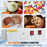 SucceBuy Machine à crème glacée frite en acier inoxydable, avec compresseur pour la fabrication de crème glacée et de yaourt glacé 3