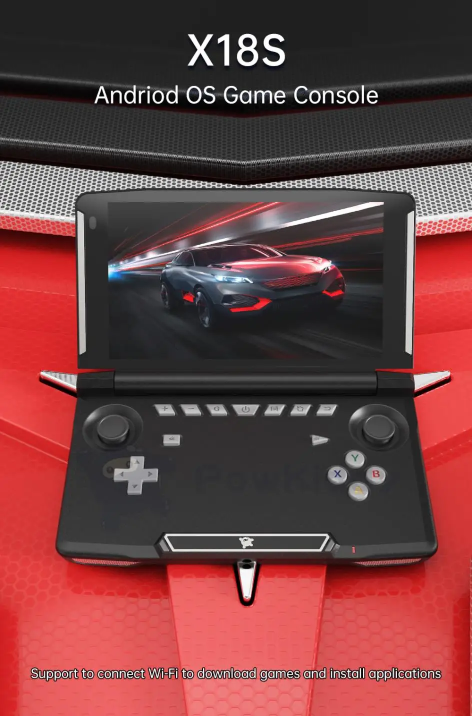 powkiddy x18s （black)　中華ゲーム機 powkiddy-x18-handheld-game-