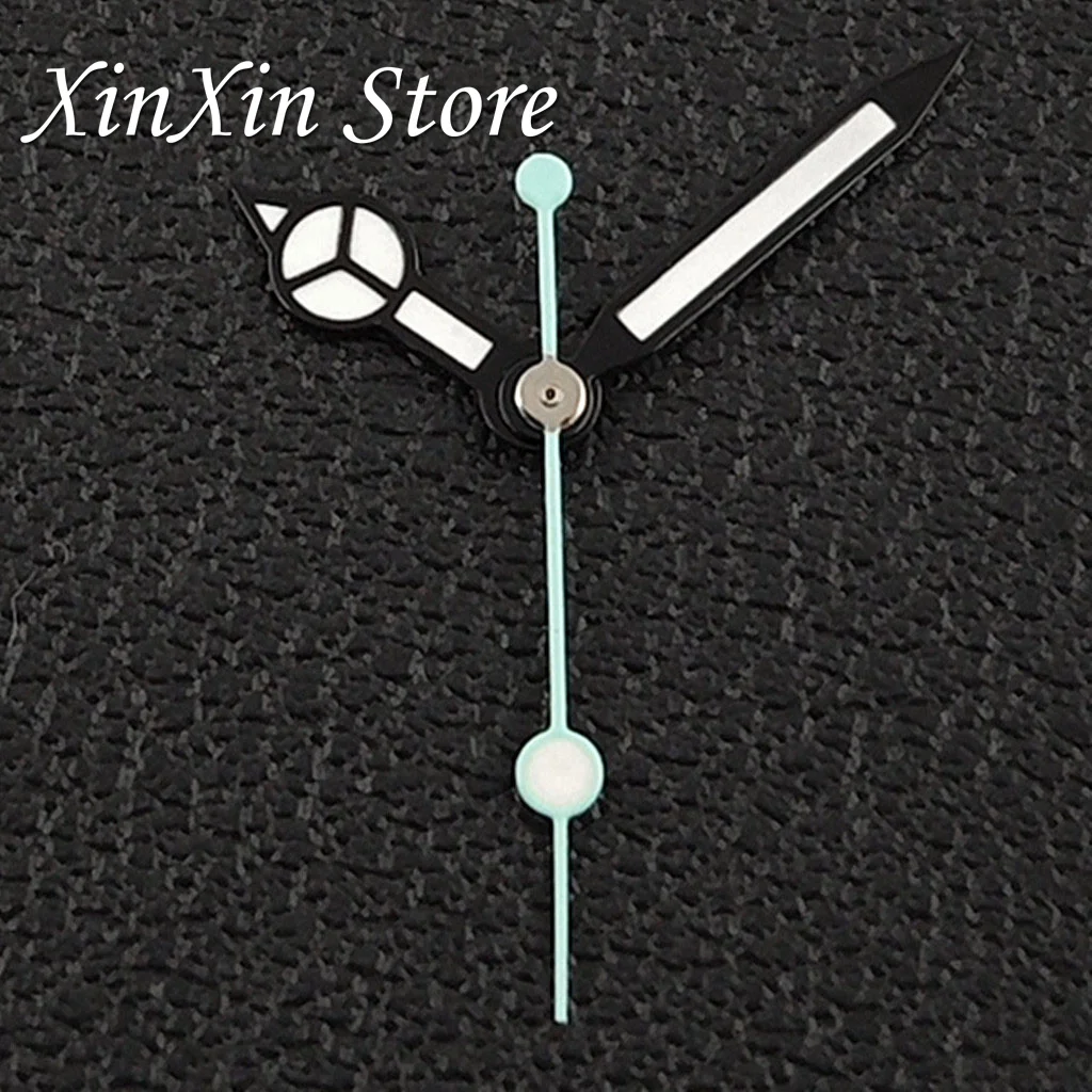 Sky Blue Yacht Dial with Luminous Sunburst Design and Hands