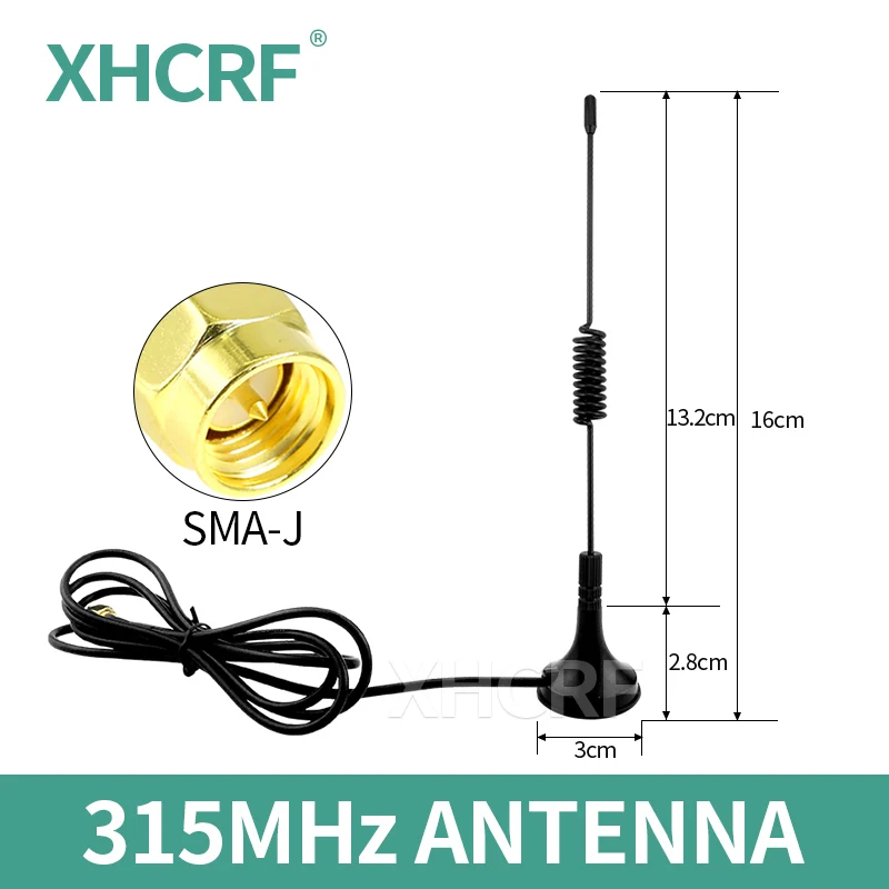 315 MHz Whip Magnetic Antenna 315MHz Wireless Module LoRa Antennas SMA Male Signal Amplifier Remote Control Aerial lora antenna