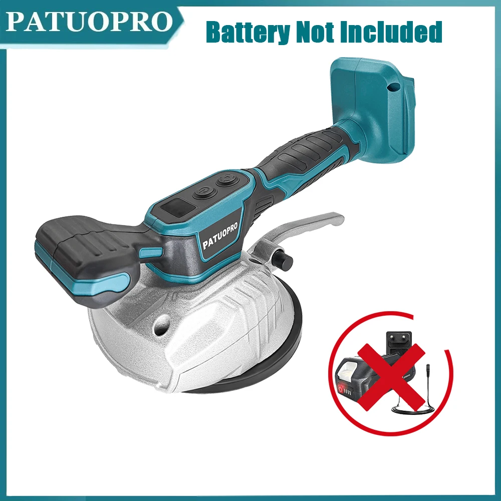 PATUOPRO cordless tile tiler 8 speed automatic laying leveling tool tiling vibration machine portable power tool for Makita 18V battery