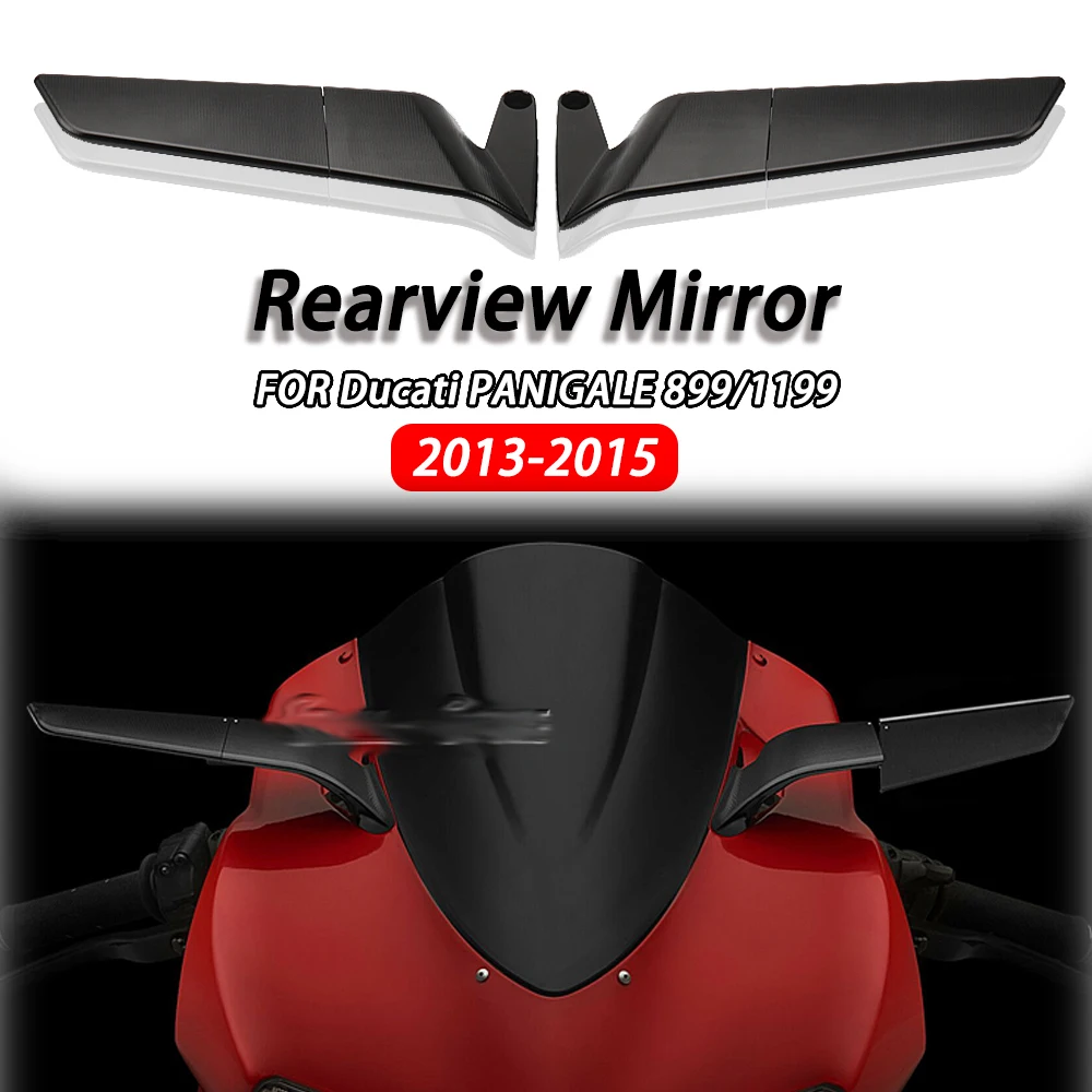 

Motorcycle Mirror Wind Wing Adjustable Rotating Rearview Mirror For Ducati Panigale 1199 S Tricolore PANIGALE 899 ABS 2013-2015