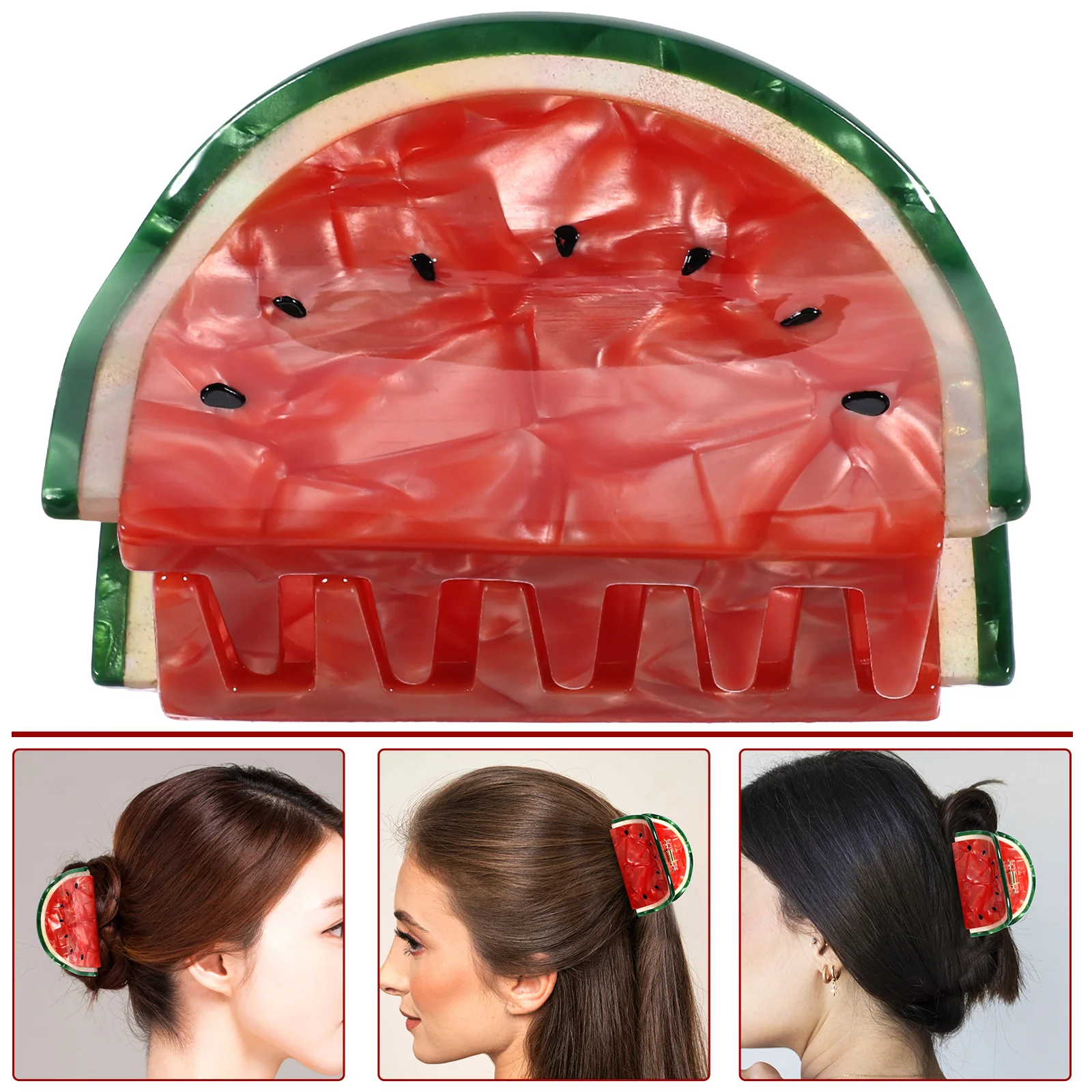 

Fruit Claw Clip Cute Hair Claw Clip Decorative Hair Clip Watermelon Claw Clip Small Hair Clip