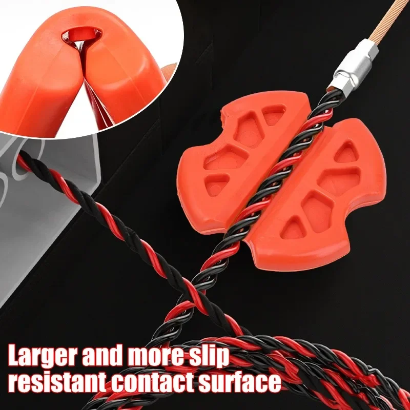 1/3pcs Effortless Auxiliary Wire Gripper Anti Slip Power Assisted Electrical Tools Rubber Wear Resistant Wire Puller Handguard