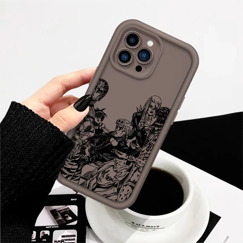thumbnail image 1 of J JoJo Bizarre Adventure Cool Eye Ladder para Apple iPhone 15 14 13 12 11 XS XR X Pro Max Plus, funda de teléfono de TPU, 1 of 5