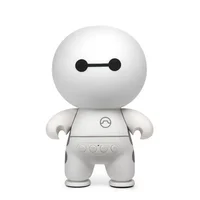 Mini Portable Speaker Cute Cartoon Baymax Smart Handfree Wireless Bluetooth with Microphone Wireless Bluetooth Speaker 2