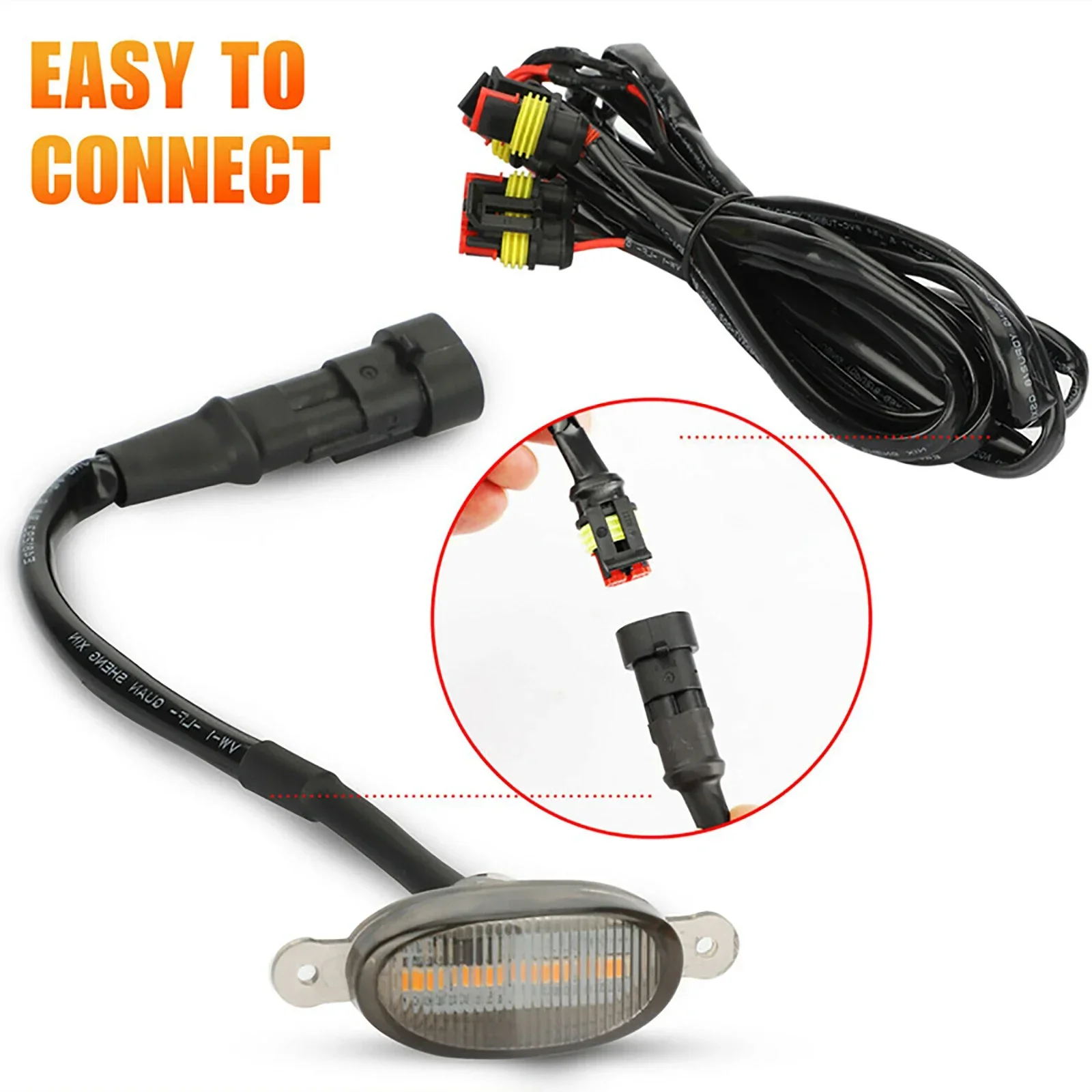 LED Grille Light Universal Car Smoked Amber White Grill Light Lighting Eagle Eye Lamp for Off Road Trunk SUV Ford Toyota car led running lights