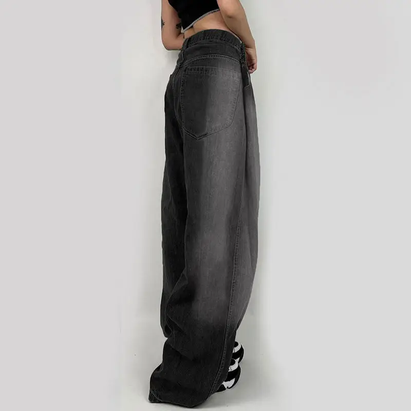 Deeptown-pantalones vaqueros holgados de pierna ancha, Jeans Vintage de gran tamaño, Harajuku, ropa de calle gótica, Hip Hop, América, moda, Y2k