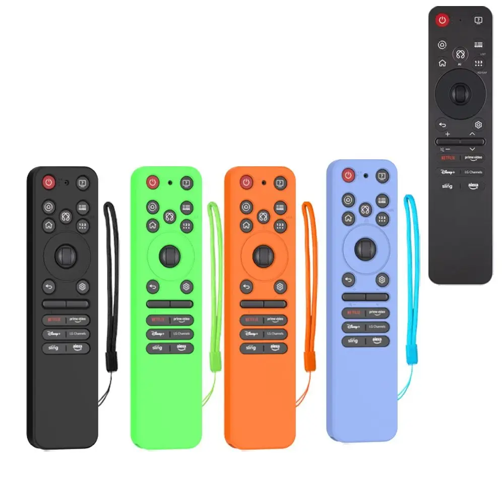 Silicone Shockproof Remote Protective Case with Lanyard