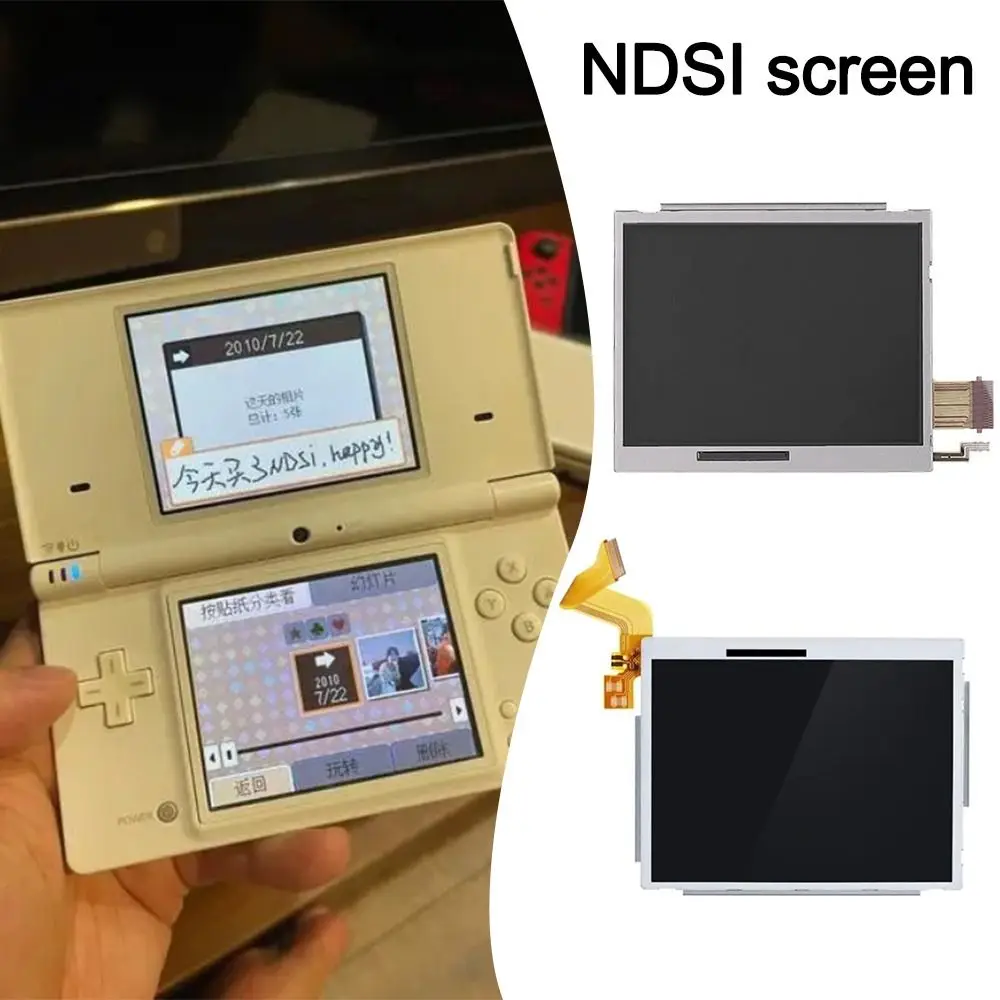 액세서리 예비 부품 게임 콘솔 화면 수리 DIY LCD 디스플레이 닌텐도/NDSI용 오리지널 스크린 디지타이저
