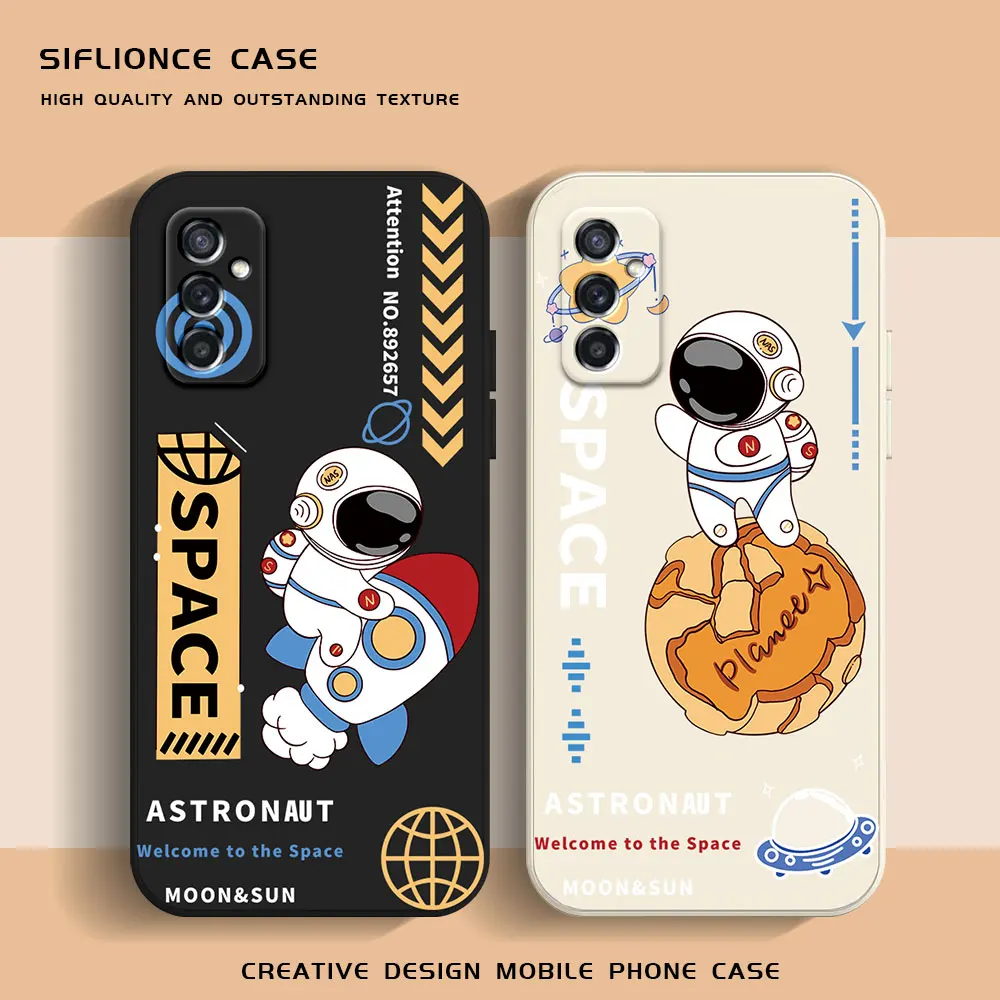 Astronaut Design Silicone Phone Case