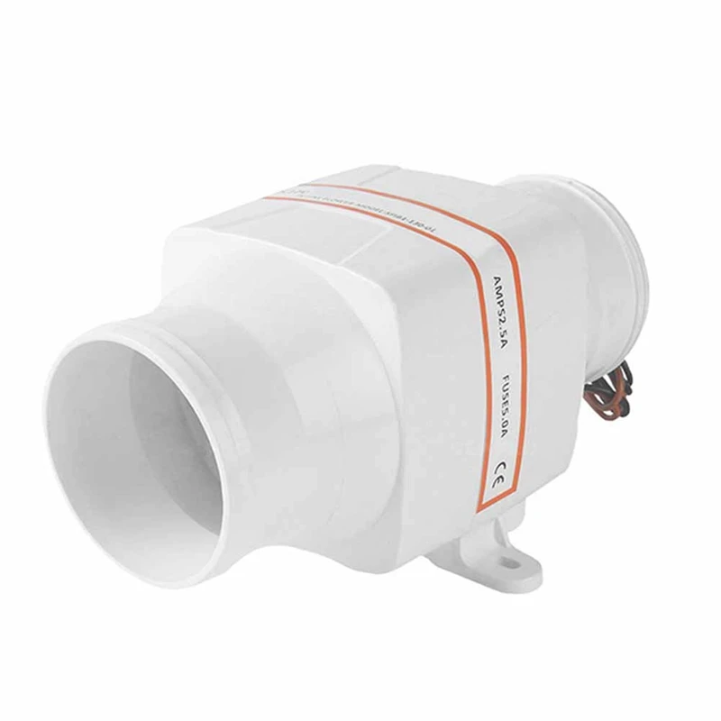 

24V DC Fan Straight Barrel Exhaust Fan RV Yacht Battery Ventilation Exhaust Fan Room Car Yacht Fan