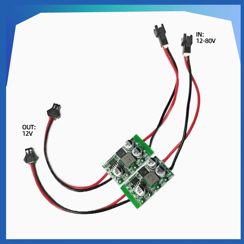 DC 48-85v Convert to 12V 3A Light Module Accessories Voltage Converter Scooter Spare Parts Power Relays 12-85V