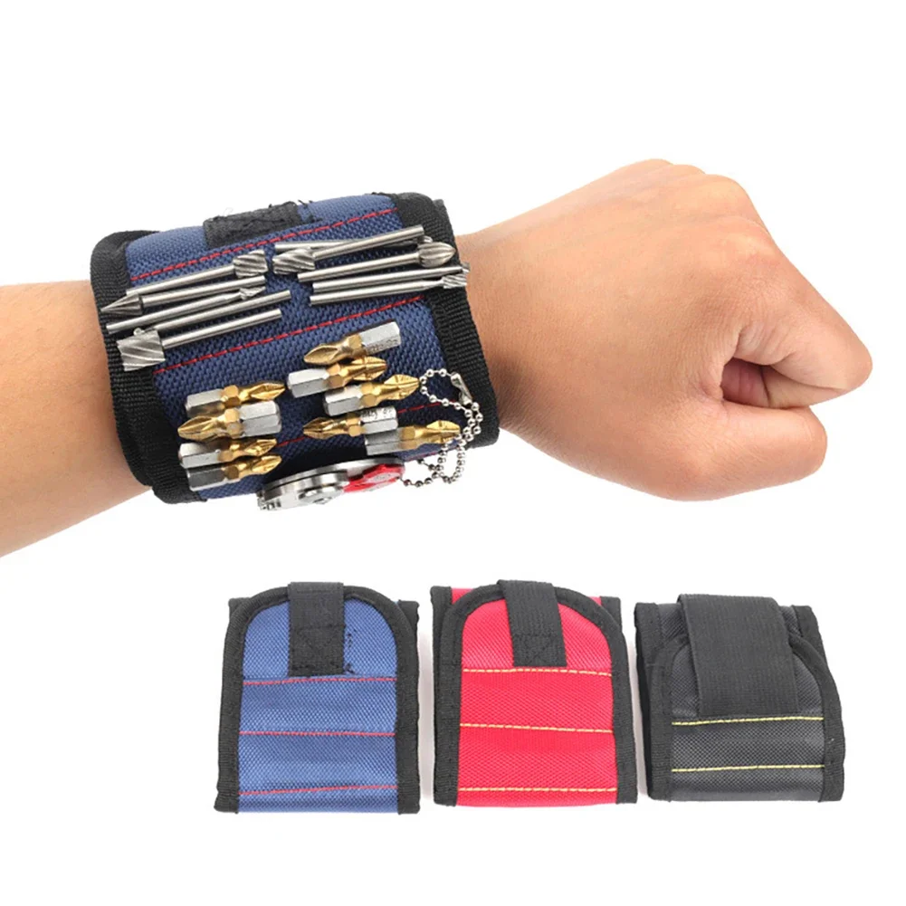 Magnetic Wristband for Holding Screws Nails Drilling Bits Wrist Tool Holder Belts with Strong Magnets Cool Gadgets for Men Women magnetic wristband