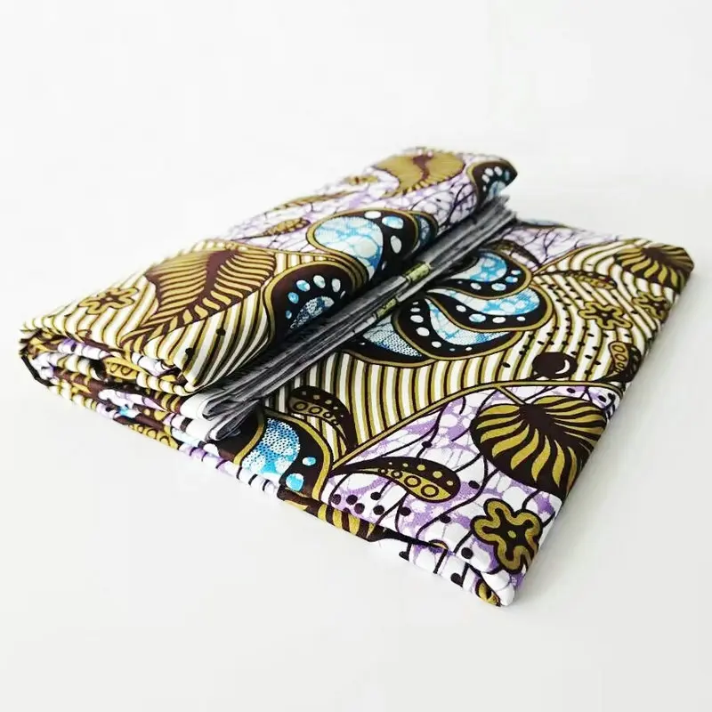 Item I3-4 100% cotton wax printed fabric
