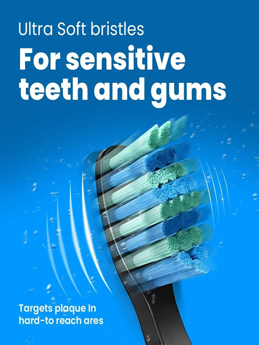 Electric Toothbrush Replacement Heads 10pcs Fairywill Electric Toothbrush FW-507 FW-508 515 FW-515 FW-551 YUNCHI Y1 toothbrush heads replaceable brush heads