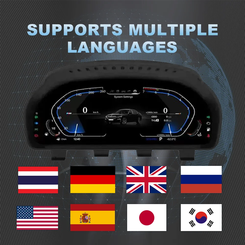 Panel de Instrumentos Digital 2026 para BMW Serie 1 2 3 4 5 6 7 X1 X2 X3 X4, Velocímetro, Panel de Instrumentos F10 E90 E60 F20 6
