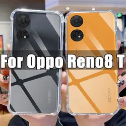 Crystal Clear Shockproof TPU Phone Case - Transparent & Anti-Scratch for Oppo Reno8 T (Clear)