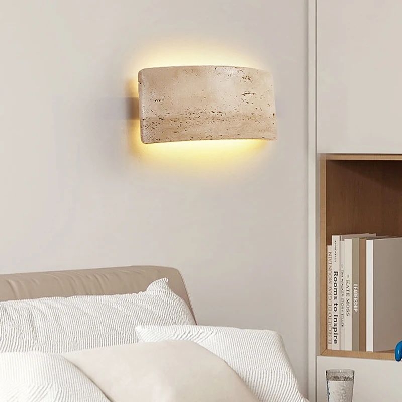 Natural Stone LED Wall Light Atmosphere Sconce For Bedroom Kitchen Stairs Aisle Minimalist Lamp